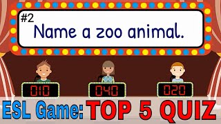 English Quiz For Kids  Easy ESL Quiz  ESL Classroom Games [upl. by Millhon233]