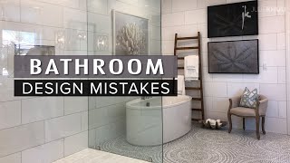 COMMON INTERIOR DESIGN MISTAKES  How to Fix Them  BATHROOM Dos and Donts [upl. by Lin]