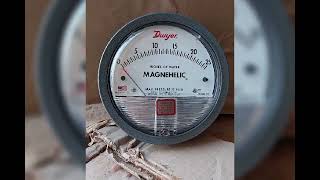 DWYER INSTRUMENTS MAGNEHELIC DIFFERENTIAL PRESSURE GAUGE Range 025 Inch [upl. by Hplodnar]