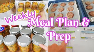 Weekly Meal Plan Einkauf Prep amp Co [upl. by Nnaes]