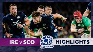 HIGHLIGHTS  Ireland v Scotland  Guinness Mens Six Nations 2024 [upl. by Erasmus173]