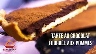 Tarte au chocolat fourrée aux pommes ♥ inratable ♥ Recettes rapides ♥ [upl. by Nibor]