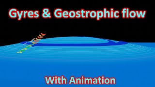 Gyres and Geostrophic flow detailed explanation with Animation [upl. by Sadick]