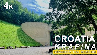 Discover Croatia walking tour in 4K Krapina Neanderthal Museum [upl. by Dimond]