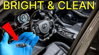 HOW TO CHANGE ALL INTERIOR LIGHTS TO LED  Lexus 3IS  Lasfit T10  GREY 3IS [upl. by Nahk]