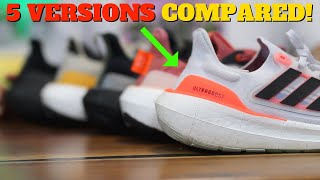 Comparing 5 Versions of adidas ULTRABOOST LIGHT [upl. by Emawk]