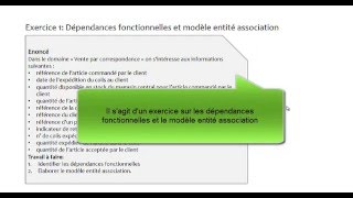 Base de données Exercice sur les dépendances fonctionnelles [upl. by Luella281]