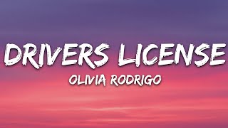 Olivia Rodrigo  drivers license Lyrics [upl. by Ramat]