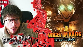 ABSOLUTE 1010  VOGEL IM KÄFIG  Attack on Titan OST Grissini Project Orchestra REACTION [upl. by Binetta]