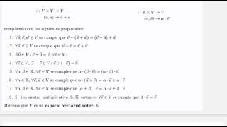 Verificación de espacio vectorial 1 [upl. by May]