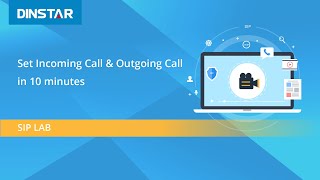 Set Incoming Call and Outgoing Call with DINSTAR IP PBX and IP Phone [upl. by Nnylarak685]