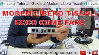 Tutorial Guida Modem Libero Tiscali [upl. by Ahen]