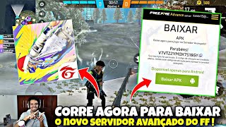 COMO BAIXAR E ENTRAR NO SERVIDOR AVANÇADO DO FREE FIRE  COMO CONSEGUIR CODIGO DE ATIVAÇÃO DO FF ADV [upl. by Niwroc]