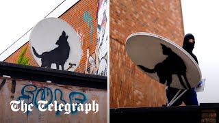 New Banksy artwork stolen in London within an hour of being revealed [upl. by Virge]