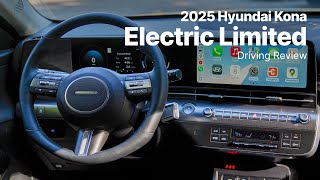 2025 Hyundai Kona Electric Limited Driving Review [upl. by Hairahcez]