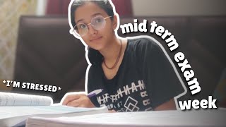 Half Yearly Exams Week Vlog   Cbse 11th grader  Commerce Student  Mid terms exam class11 [upl. by Ylrad]