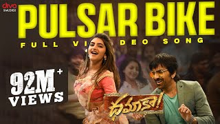 Pulsar Bike Full Video Song  Dhamaka  Ravi Teja  Sreeleela  Thrinadha Rao  Bheems Ceciroleo [upl. by Greenes]