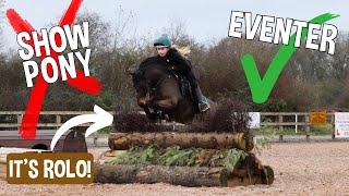 MY 12HH SHOW PONY TURNS INTO AN EVENTER [upl. by Ynots]