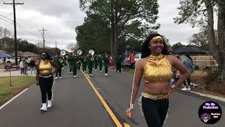 Cecilia High quotMighty Marching Bulldogsquot Band  40th Carencro Mardi Gras Parade 2024  Carencro LA [upl. by Kelly]