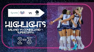 HIGHLIGHTS  Numia Vero Volley Milano  Prosecco Doc Imoco Conegliano Supercoppa [upl. by Janessa971]