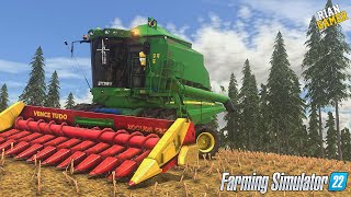 PRIMEIRA COLHEITA DE MILHO COM A JOHN DEERE S440  AZURA  FARMING SIMULATOR 22  97 G29 [upl. by Oivaf]