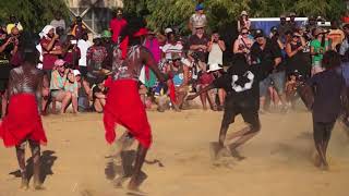 Aboriginal dancing from BarungaBeswick [upl. by Eellek]