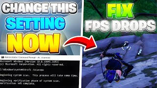 How To Get MORE Fps in Fortnite amp Fps Drops Fix ✅ Better Performance in Chapter 5 [upl. by Enneite]