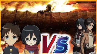 Attack On Titan JR VS Attack On Titan [upl. by Kraska352]