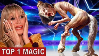 Americas Got Talent 2024 Sacred Rianas Thrilling Magic Act Wins Hearts and Golden Buzzer [upl. by Ahso]