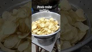 Potato wefer making tredingshorts shorts chips potato recipe cooking batata fresh makeing [upl. by Roxi]