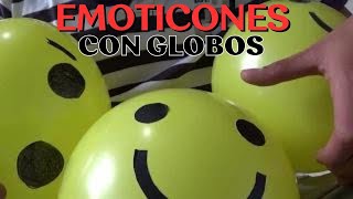 3 increíbles formas de crear emoticones con globos [upl. by Atteoj]