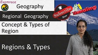 Concept and Types of Region Fundamentals of Geography [upl. by Onailerua]