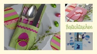 DIY Bestecktasche nähen und individuell verzieren [upl. by Darryl]