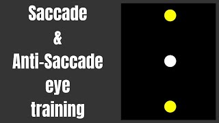 Saccade amp AntiSaccade Eye Training [upl. by Thorlie]