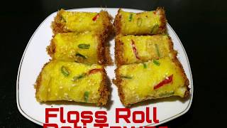 Resep Roti Abon Gulung Roti TawarFloss Roll Roti Tawar [upl. by Nifares]