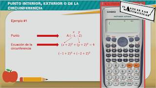 Punto interior punto exterior y punto de la circunferencia [upl. by Almena573]
