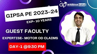 GIPSA Promotion Exam 2023  Day 1 Introduction Class MOTOR by Yogesh Sir  Guest Faculty  AB [upl. by Elwin]