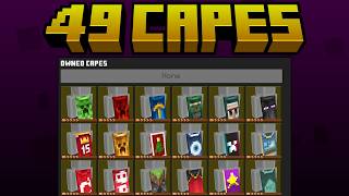 49 Custom Capes  2024 Minecraft Capes  Minecon Capes  Minecraft Bedrock Edition PC  iOS [upl. by Malamud]