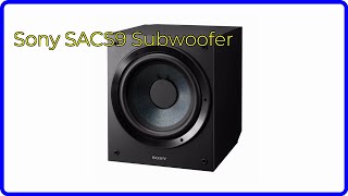 REVIEW 2024 Sony SACS9 Subwoofer ESSENTIAL details [upl. by Yesak]