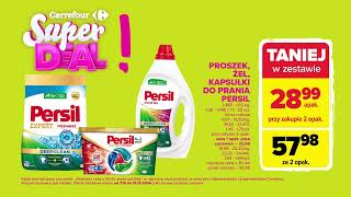 Carrefour SuperDEAL i wychodzisz na czysto bo środki do prania PERSIL taniej w zestawie [upl. by Nnhoj338]