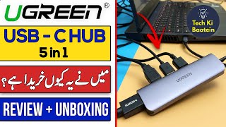 Ugreen Type C USB Hub For MacBook M1 Lenovo and Mobiles  Tech Ki Baatein [upl. by Bordy]