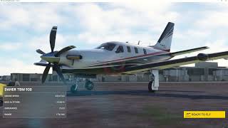 Daher TBM 930 to Buffalo NY  full checklist cold start ILS Approach  Autopilot [upl. by Janina595]