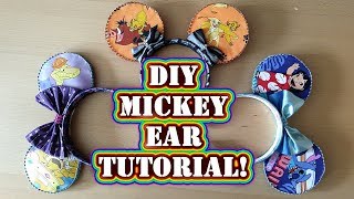 Disney Crafting How to Make Mickey Ears  DIY Tutorial No Sew Step by Step Process [upl. by Erlina]