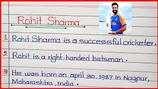 1020 Lines on Rohit Sharma🔥Rohit Sharma Biography🔥Rohit Sharma Information [upl. by Nnhoj]