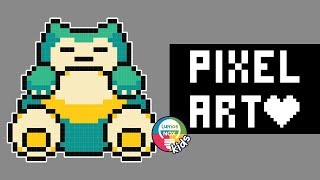 Hamma Beads Pixel Art SPEEDPAINT Pokemon Snorlax [upl. by Sascha]