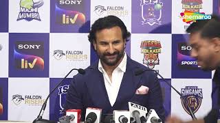 Press Conference Of Saif Ali Khan Co Owner  Tiger Of Kolkata Team saifalikhan pressconference [upl. by Draned]