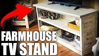 Modern Farmhouse TV Stand [upl. by Bashee]