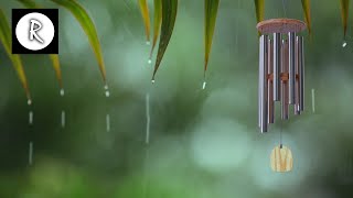 Chimes Rain Thunder amp Wind Ambiance 12 Hours for MeditationSleepRelaxingInsomnia Nature Sounds [upl. by Anikal601]