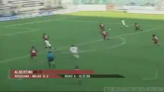 Serie A 19961997 day 13 Reggiana  Milan 03 3 Albertini [upl. by Frances]