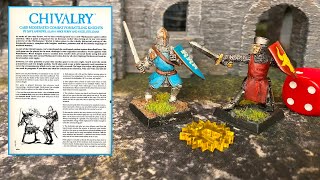 Warhammer Chivalry the 1990 Knight Combat Game from Games Workshop [upl. by Adams]